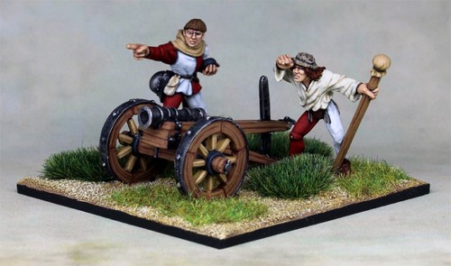 Medieval light gun with crew - medieval,
