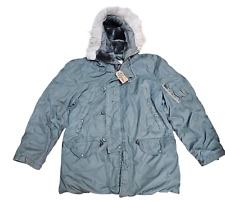 Vintage Retro US USAF 1980s Green ECW N3B Cold Weather Flying Parka Jacket #31