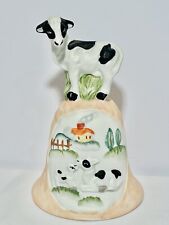 Hand Bell With Black And White Goats, Very Rare Find, Vintage Collectible, 1980