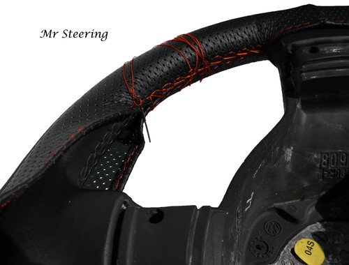 Perforated leather steering - perforated,