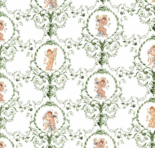 Dolls house wallpaper 12th - house, 1/12th