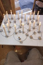 Set Of 7 Metal Candlestick