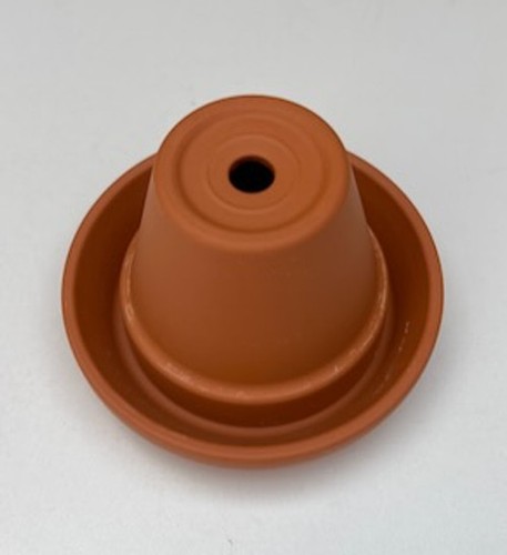 Small terracotta flowerpot - small,