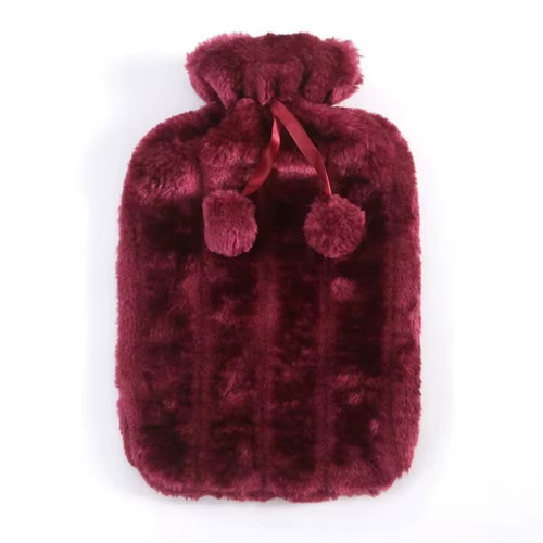 Hot water bottle with cover - water,