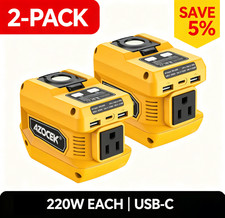 2-Pack Power Inverter for