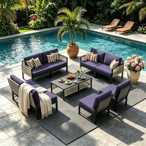 Aluminum patio furniture set - aluminum,