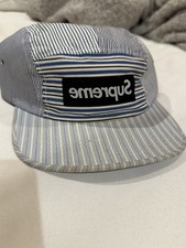 Supreme x CDG Stripe Camp Cap