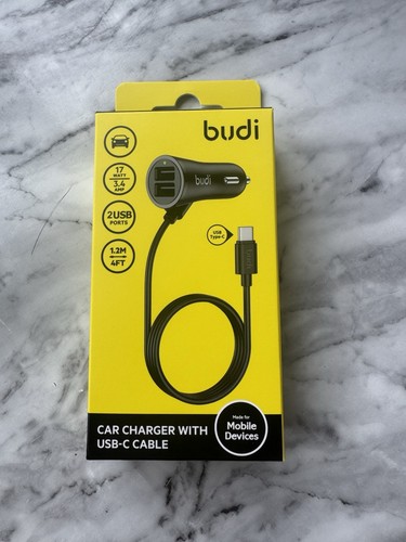 Budi car charger with built - car,