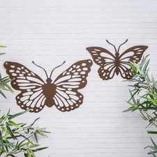 Butterfly metal garden wall - metal,