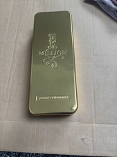Paco Rabanne One Million Aftershave Gold Long Tin - Empty Box