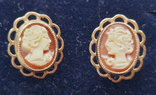 9ct yellow gold vintage cameo - 9ct,