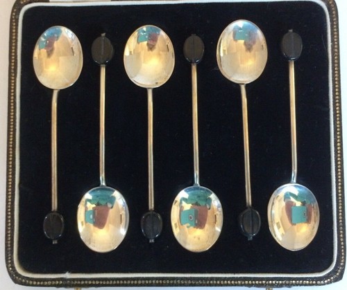 Solid silver coffee bean - solid,