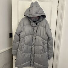 Steve Madden Size M Ice Grey  Pink Lining Inside Puffer  Coat Warm NEW Unworn 12