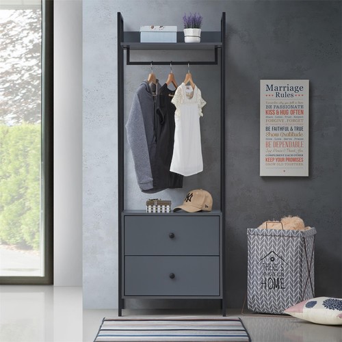 Open wardrobe drawers cabinet - open,
