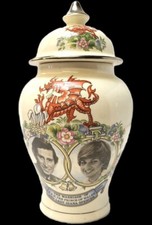 Princess Diana & Charles Wedding - Sadler Ginger Jar - Numbered 3860