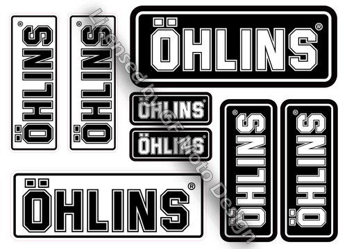 Ohlins fork shock - stickers, set