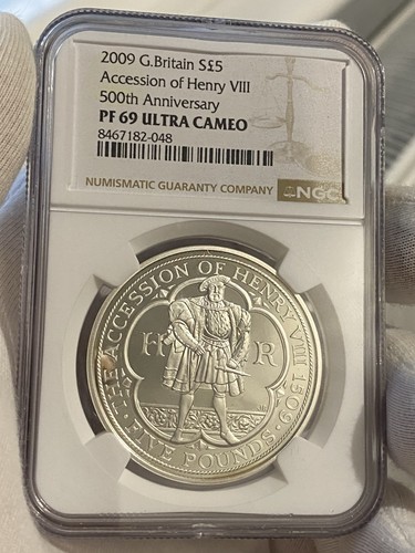 2009 silver proof coin - silver, £5