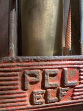 Vintage PCL Elf Foot Pump - With Pine Box