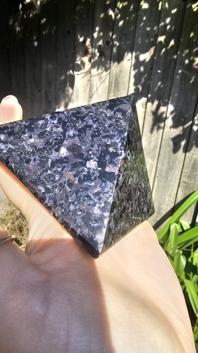 Large indigo gabbro crystal - large,