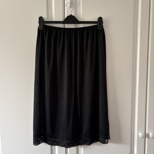 Ladies black silky feel - m&s,
