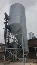 18 to 20ton HIGH SIDE DISHCARGE  FEED SILO BULK BIN *modification /chutes/ moved