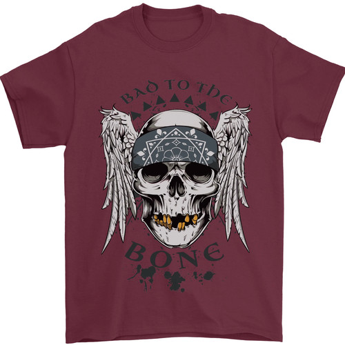 Bad the bone biker skull - bone,
