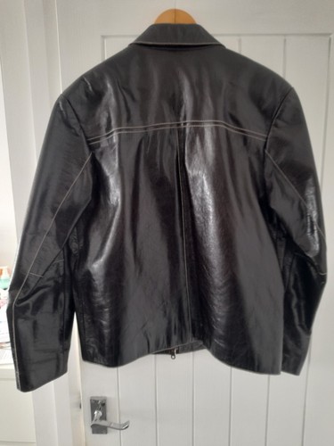 Leather hide shiny jacket - shiny, jacket.
