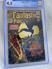 FANTASTIC FOUR #52 1st Black Panther Marvel 1966 New Slab CGC 4.5 OW/W