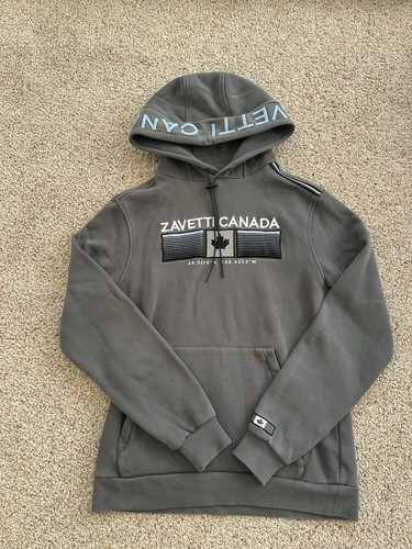 Zavetti canada grey hoodie - zavetti,