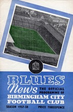 Birmingham City v Sampdoria  December 3rd 1957