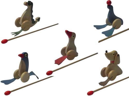 Wooden push along - wooden,