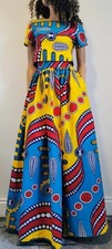 African Print Maxi skirt, Also Available With Matching Top, Made In Uk