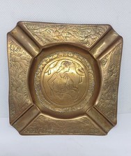 Unusual Vintage Brass Ashtray
