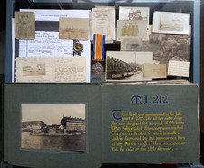 WW1 SUPERB 188 PAGE PHOTO ALBUM ANTI-SUBMARINE MOTOR LAUNCH ML212 + MEDAL, ETC.