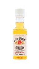 Jim Beam - White Label Kentucky Straight Bourbon 4 year old Whiskey Miniature...