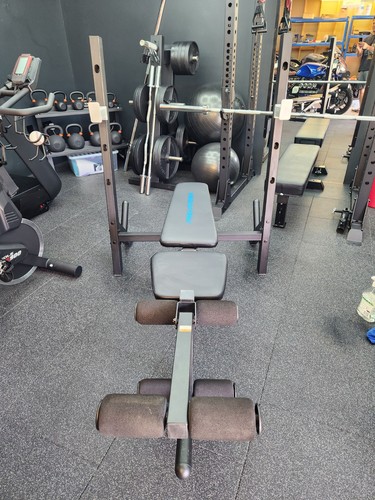 Olympic weight bench with - ,