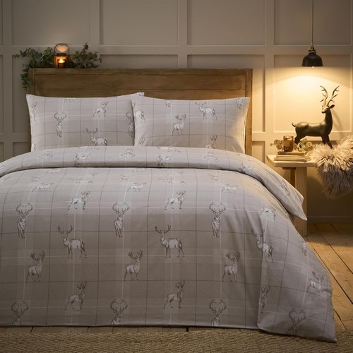 100 brushed cotton stag - 100%,
