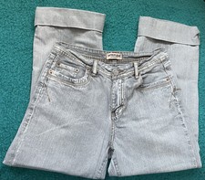 Attitude Jeans Grey Cropped Size 176cm regular age 16-17 approx ladies 10 / 12