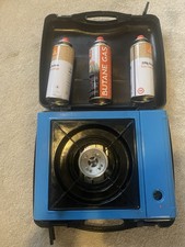 Camping Stove Cooker and 3 Butane Gas Canisters