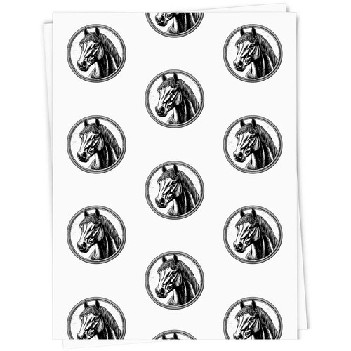 Horse with circle frame gift - 'horse,