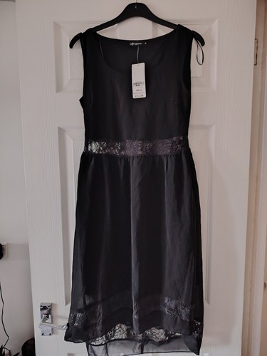 Select black dress - black, lace