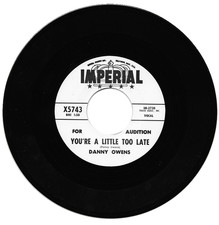 Danny Owens  You're A Little Too Late / I Think of You R&B/Northern Soul Listen