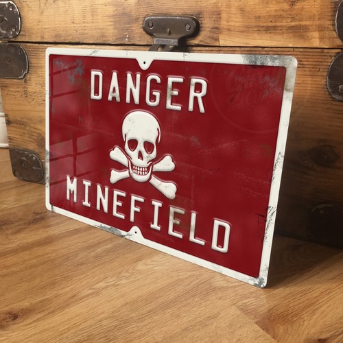 Man cave sign metal military - cave,