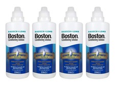 Boston Advance Conditioning Solution Lens Fluid 4x120ml Value Pack - New