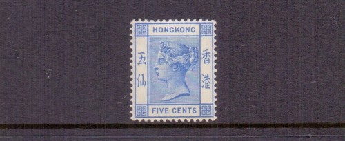 Hong kong 1882 - 5c, blue