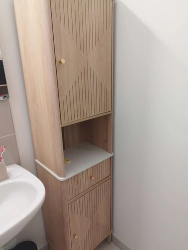 Bathroom cabinet cupboard - cabinet, tall