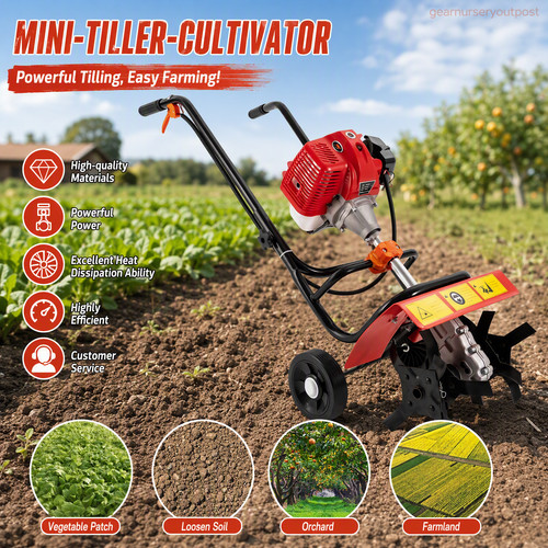 52cc tiller gas powered - powered,