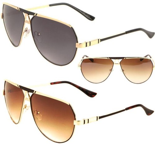 Metal pilot flat sunglasses - pilot,