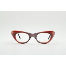 50s vintage cat eye glasses. France. Stylised purple tortoise optical frames