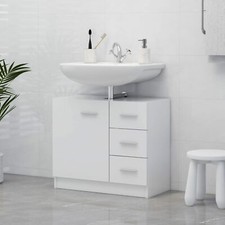 Homgoday Sink Cabinet White